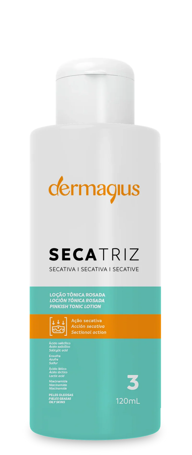 Dermagius Secatriz Secativa Loción Tónico Rosa FPS20 120 ml
