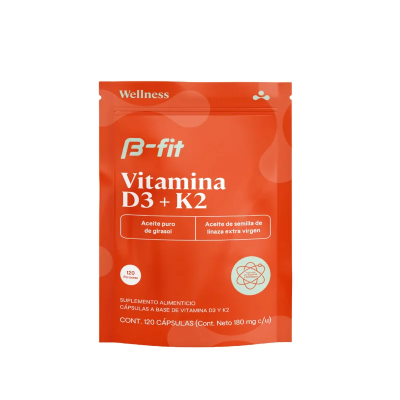 B-Fit Vitamina D3+K2 120 caps
