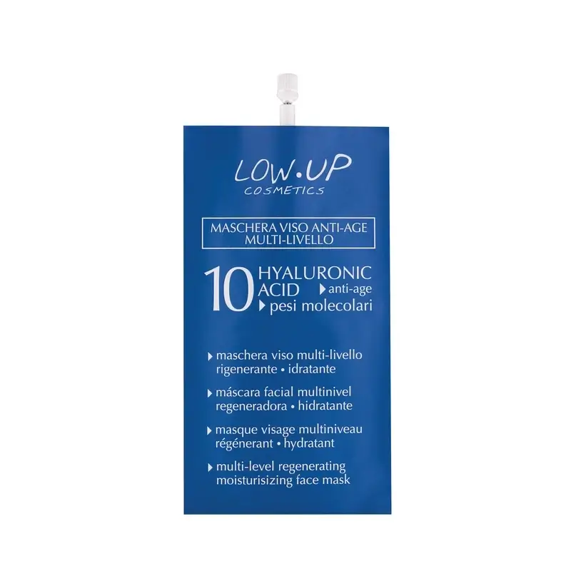 Low Up Mascarilla Facial Ácido Hialurónico 10 Anti-Age, 20 ml