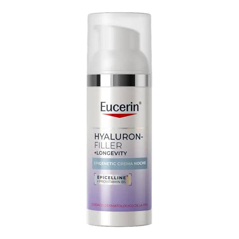 Eucerin Hyaluron-Filler +Longevity Epigenetic Crema De Noche, 50 ml