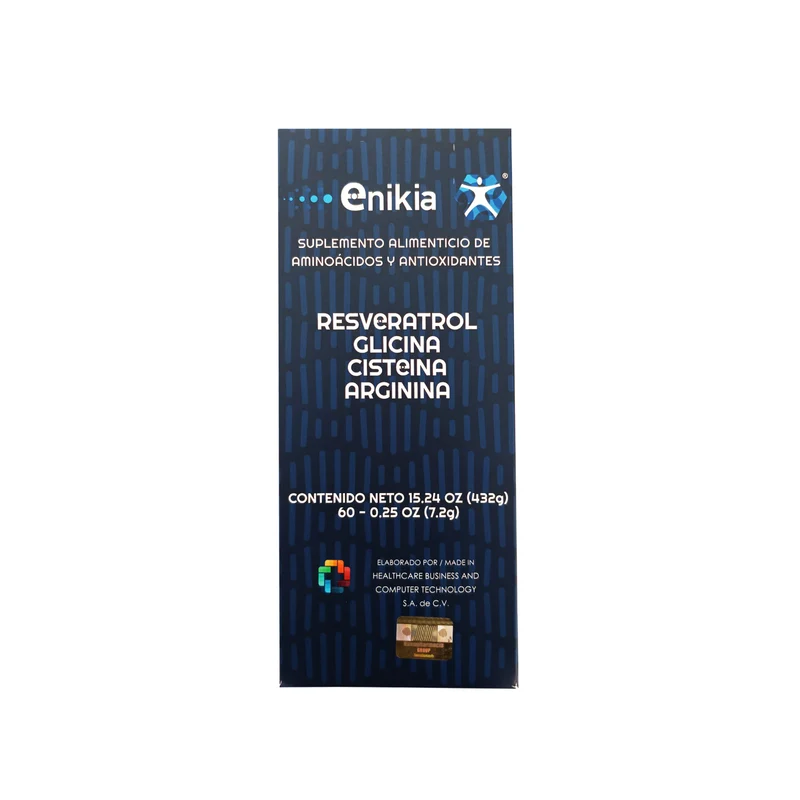 Enikia Resveratrol Glicina Cistenia y Arginina 60 pzas