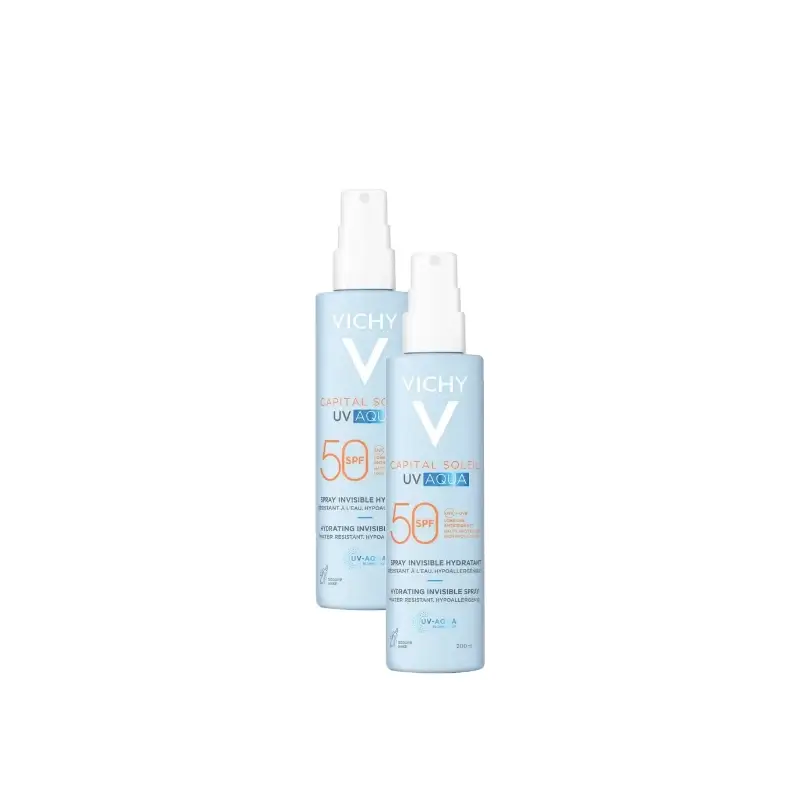 Vichy Capital Soleil UV Aqua Spray Invisible SPF50 200 ml , pack 2