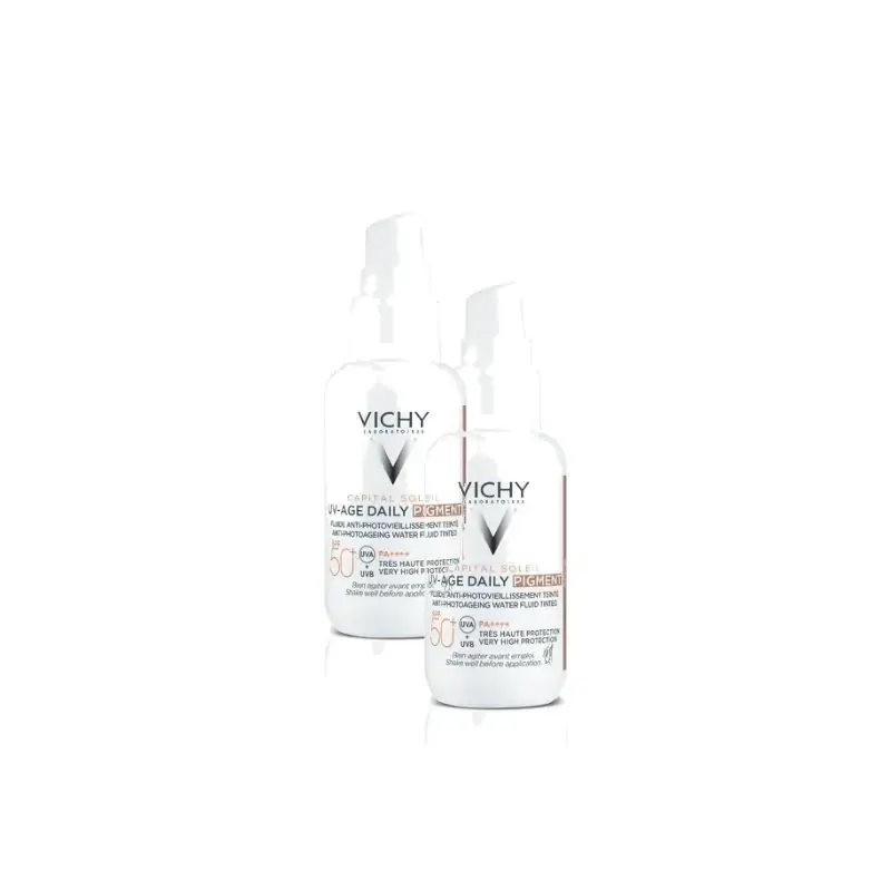 Vichy Capital Soleil UV-Age Daily Color Medio SPF50+ 40 ml , pack 2
