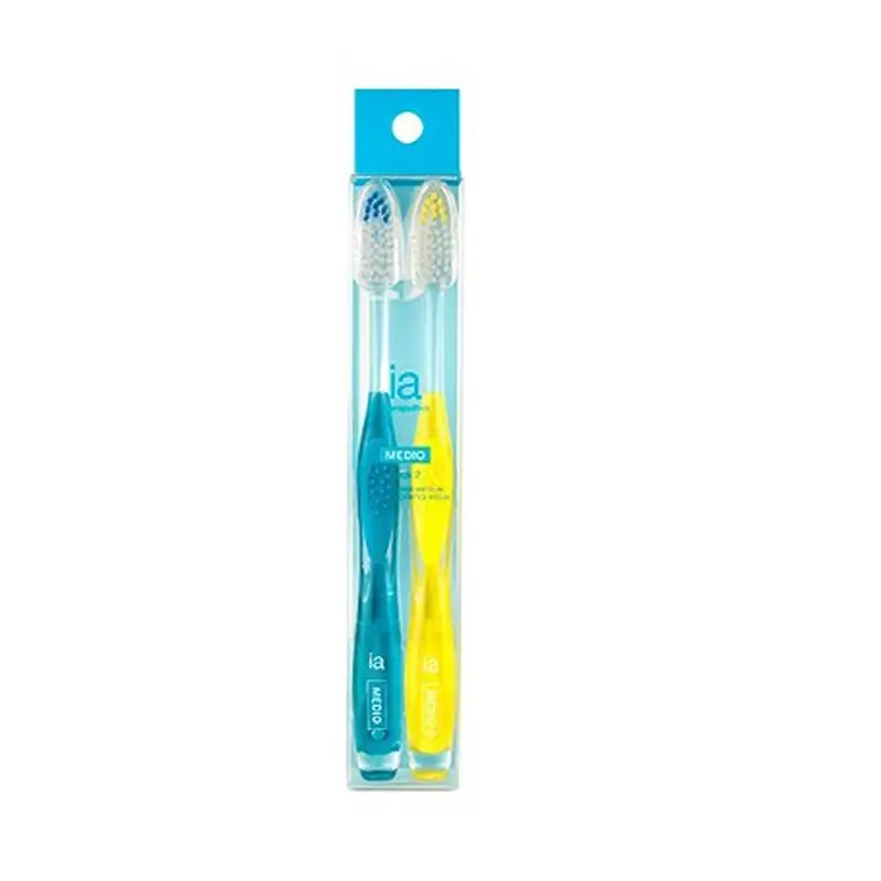 Interapothek Cepillo Dental Medio Pack 2 Unidades