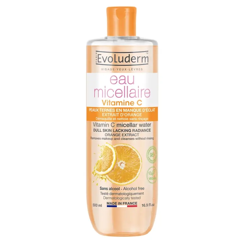 Evoluderm Agua Micelar Vitamina C, 500 ml