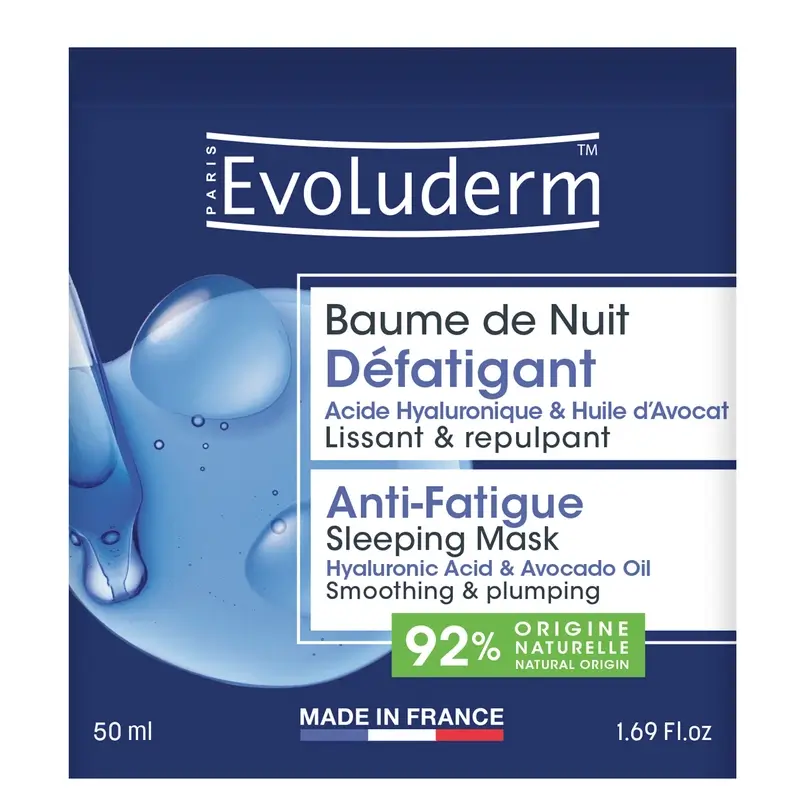 Evoluderm Mascarilla Para Dormir Antifatiga, 50 ml