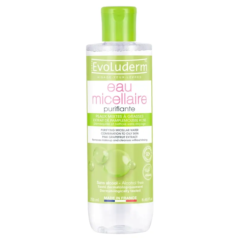 Evoluderm Agua Micelar Pieles Combinadas, 250 ml