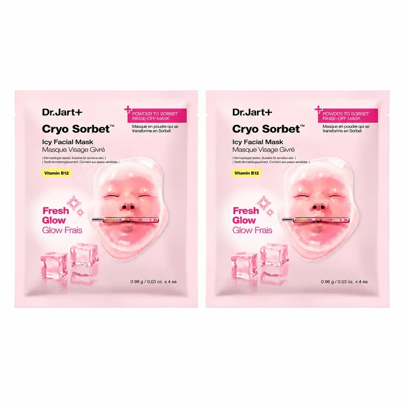 Dr. Jart+ Cryo Sorbet Icy Mascarilla Facial, pack 2