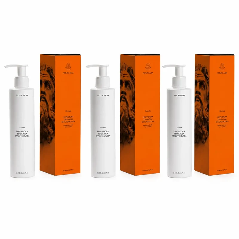 Arturo Alba Formula Limpiadora Espumosa Recuperadora 200Ml , pack 3