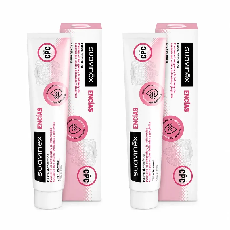 Suavinex Pasta De Dientes Encías, Uso Diario, 75 Ml , pack 2