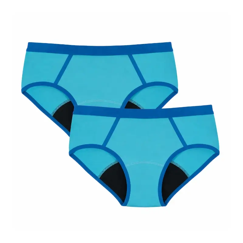 Enna Braga Menstrual Teens Sporty - Flujo Medio, 152 Cm, Azul, Pack 2 Uds