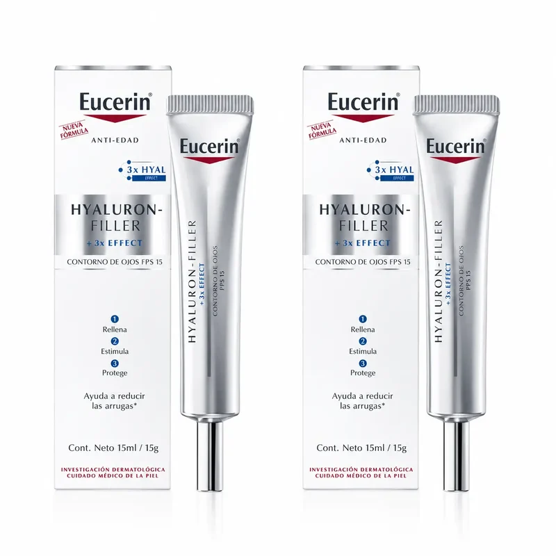 Eucerin Hyaluron Filler Contorno De Ojos, 15 Ml , pack 2