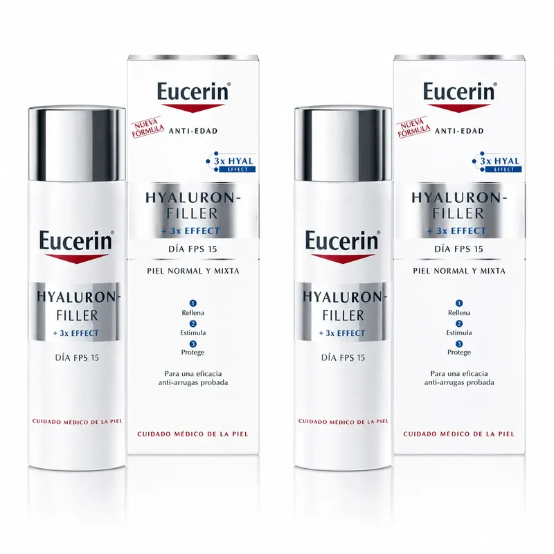 Eucerin Hyaluron Filler Normal/Mixta, 50 Ml , pack 2