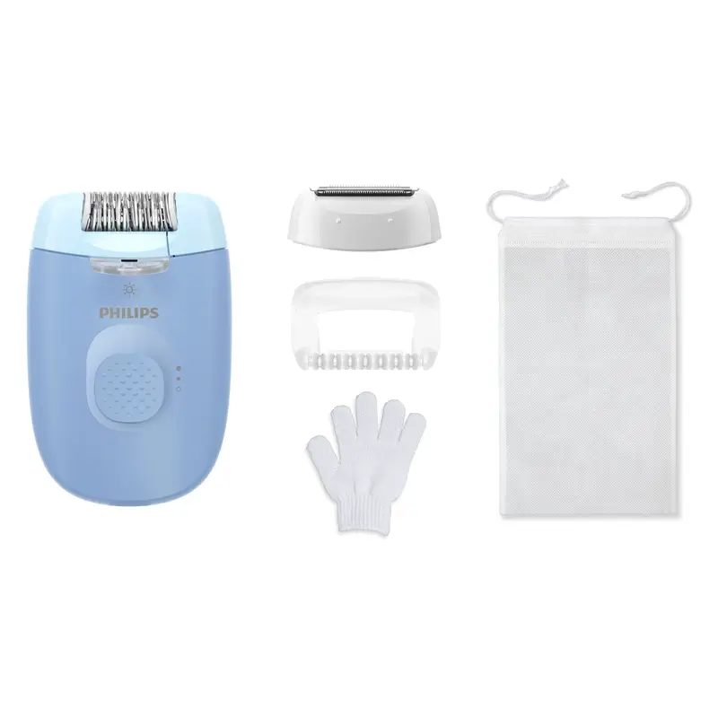 Philips Epilator Series 4000 Depiladora Con Cable Azul