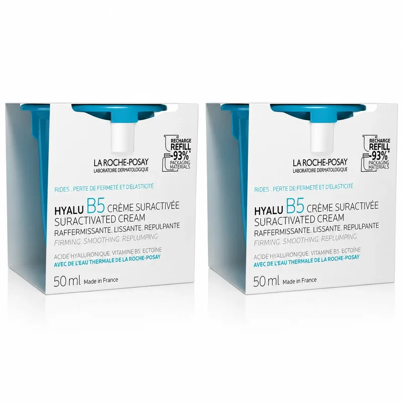 La Roche Posay Pack La Roche-Posay Antiedad Hyalu B5 Suractivated Crema Refill 50Ml, x2