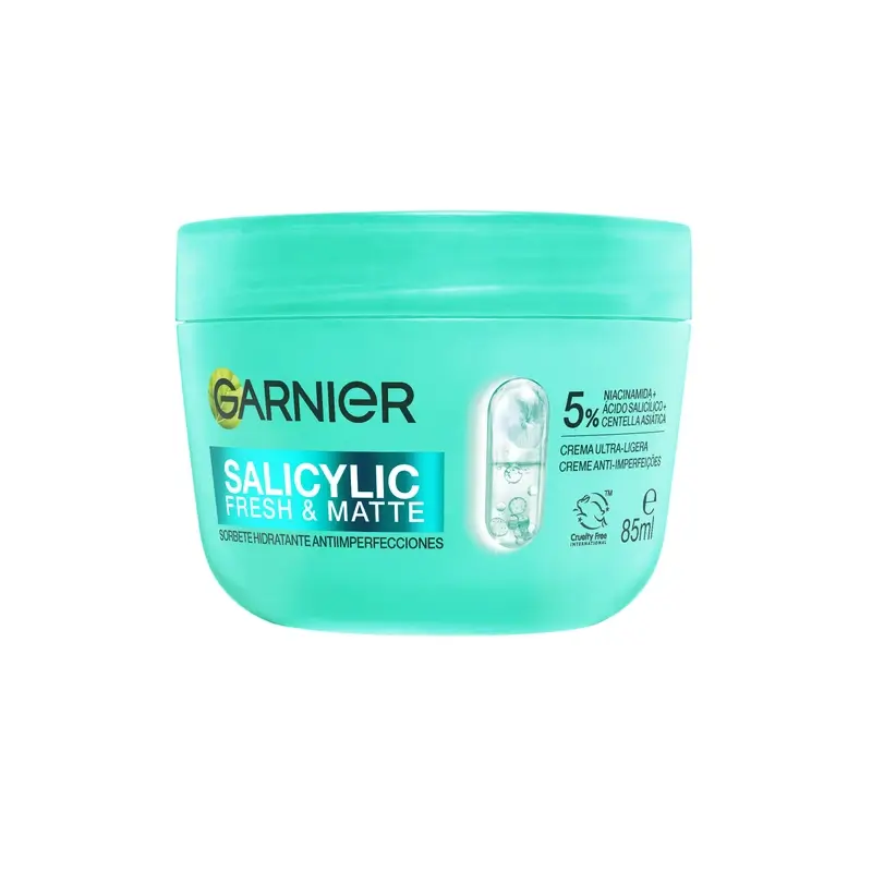 Garnier Pure Active Salicylic Fresh & Matte Sorbete Hidratante Antiimperfecciones, 85 ml