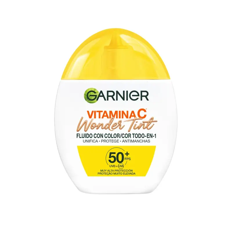 Garnier Uv Daily Protection Vitamina C Wonder Tint Spf50+, Tono Medio , 40 ml