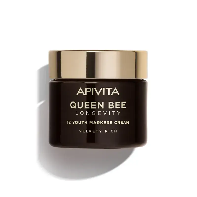 Apivita Queen Bee Longevity Crema Rica 12 Marcadores De Juventud, 50 ml