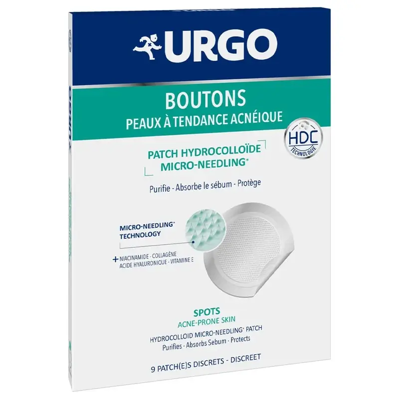 Urgo Spots Parches Hidrocoloides Micro Needling, 9 Unidades