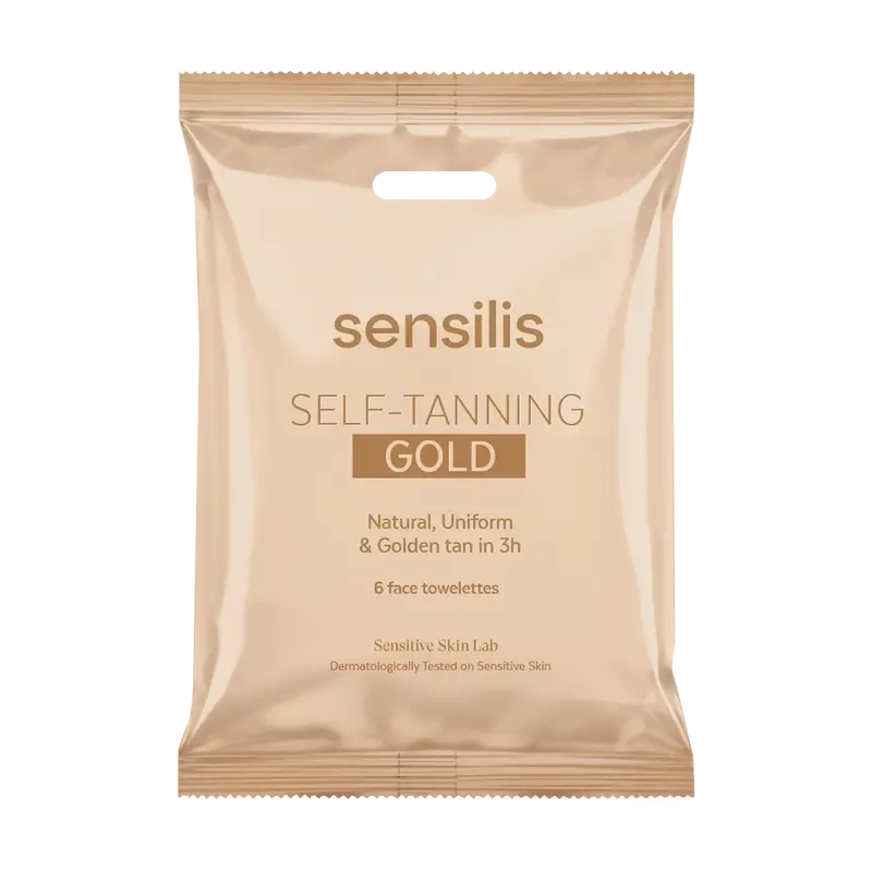 Sensilis Solares Self Tanning Toallitas - Gold , 6 unidades