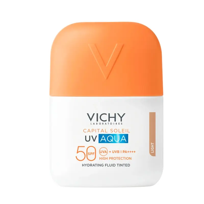 Vichy Solar Uv Aqua Hydrating Fluid Spf50 Tono Claro , 50 ml