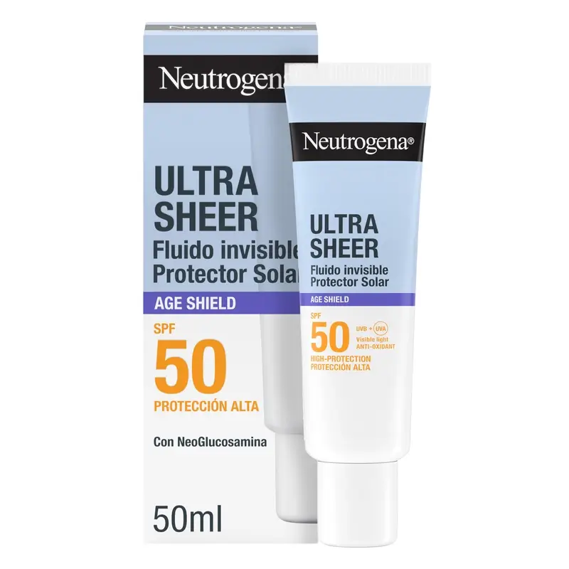Neutrogena Ultra Sheer Fluido Invisible Anti-Edad Spf50, 50 ml