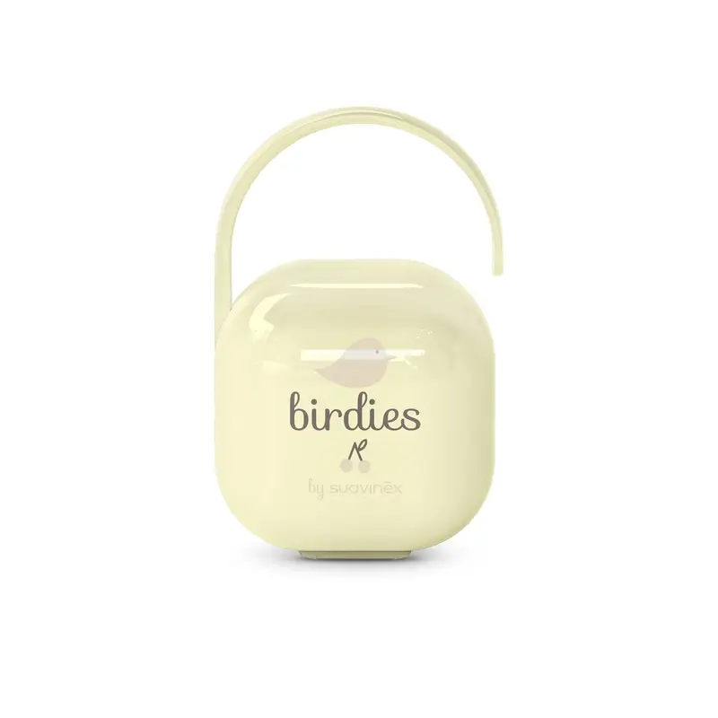 Suavinex Portachupetes +0 Meses Birdies Beige