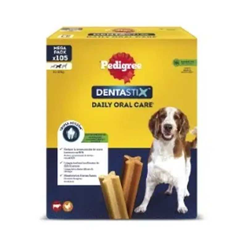 Pedigree Dentastix 105 15X7 Barritas Mediano