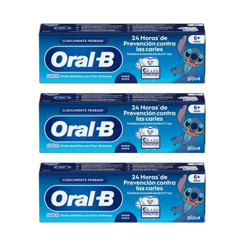 Oral-B Junior Star Wars Pasta Dentífrica 3X75 Ml, +6 Años