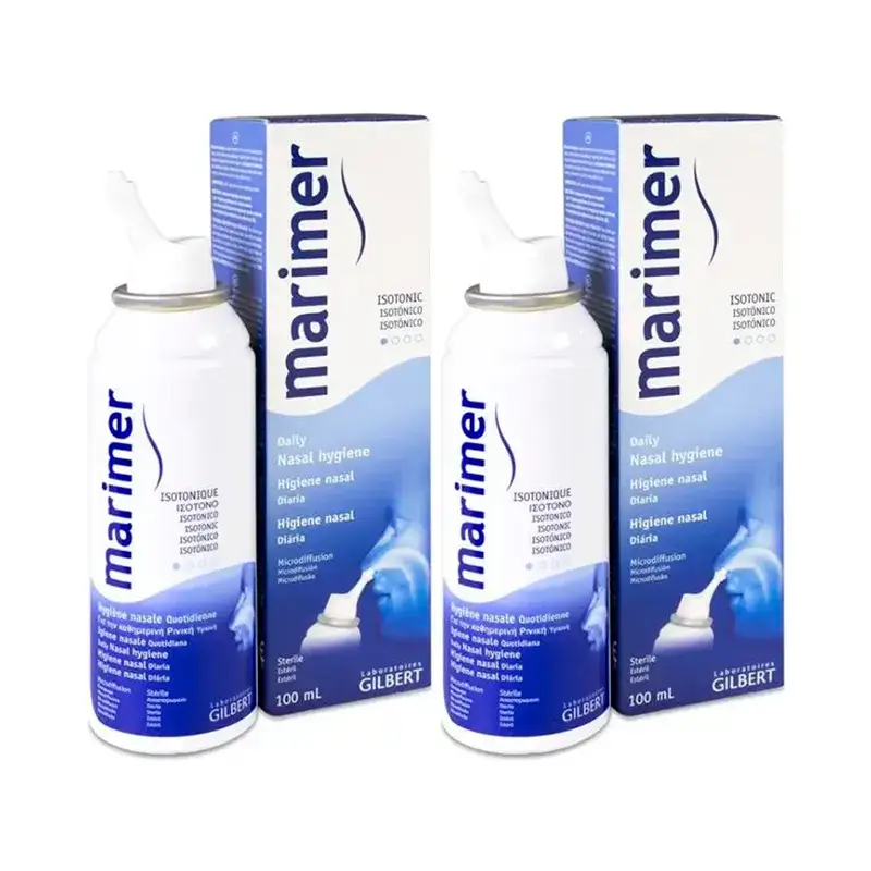 Marimer Agua De Mar Spray Nasal Isotónico, Pack 2 x 100 ml
