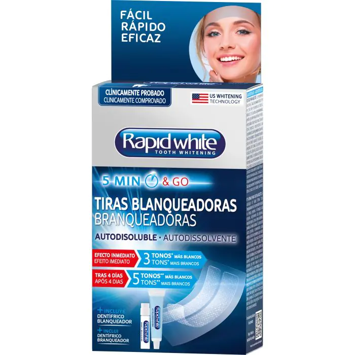 Tiras Blanqueadoras Dentales - Rapid White