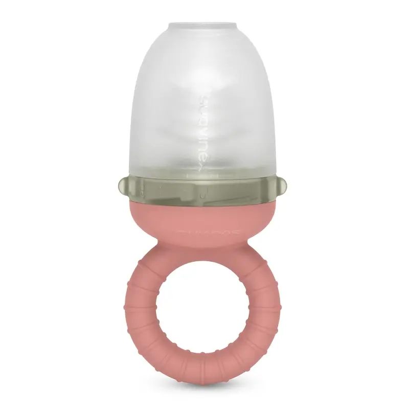 Suavinex Alimentador Antiahogo De Silicona, +6 Meses, Rosa