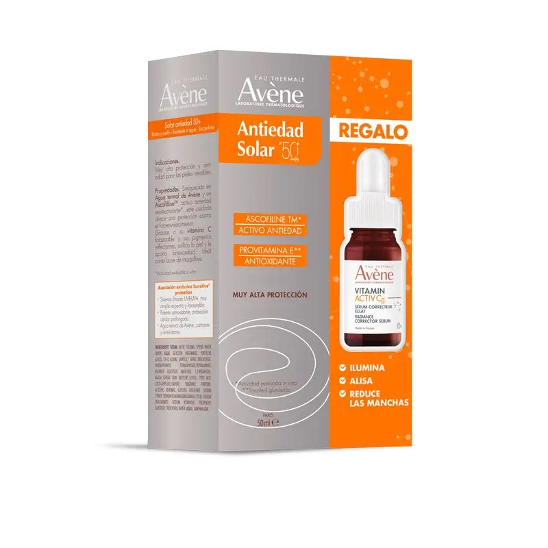 Avène Anti-Ageing Sun Pack + Vitamin C Mini Serum 10 Ml