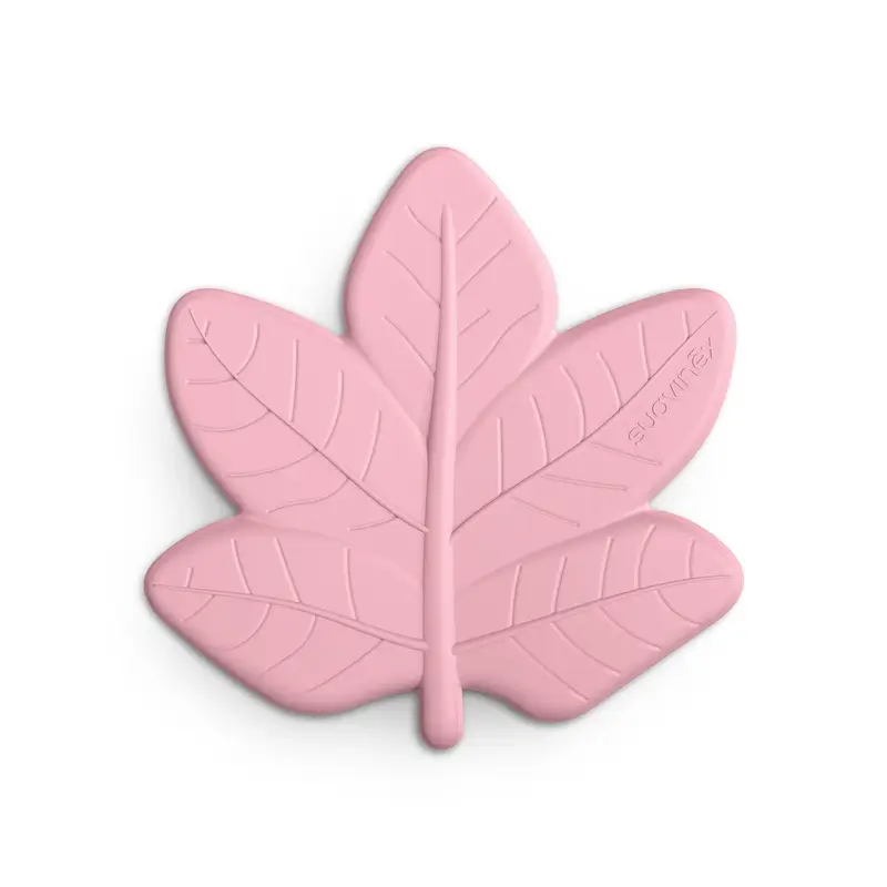 Suavinex Silicone Teether Forest, Poetry Pink