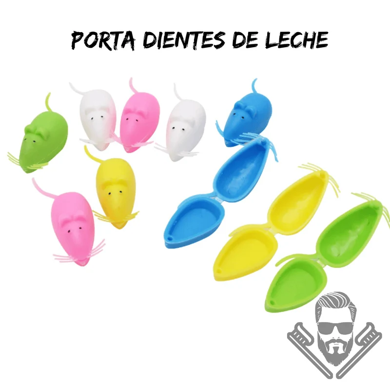 Ratoncitos plásticos porta dientes