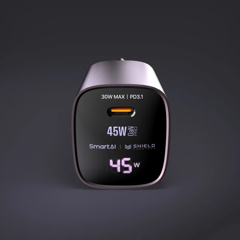 SMARTCube™ 45W con pantalla de alimentación USB-C PD3.1