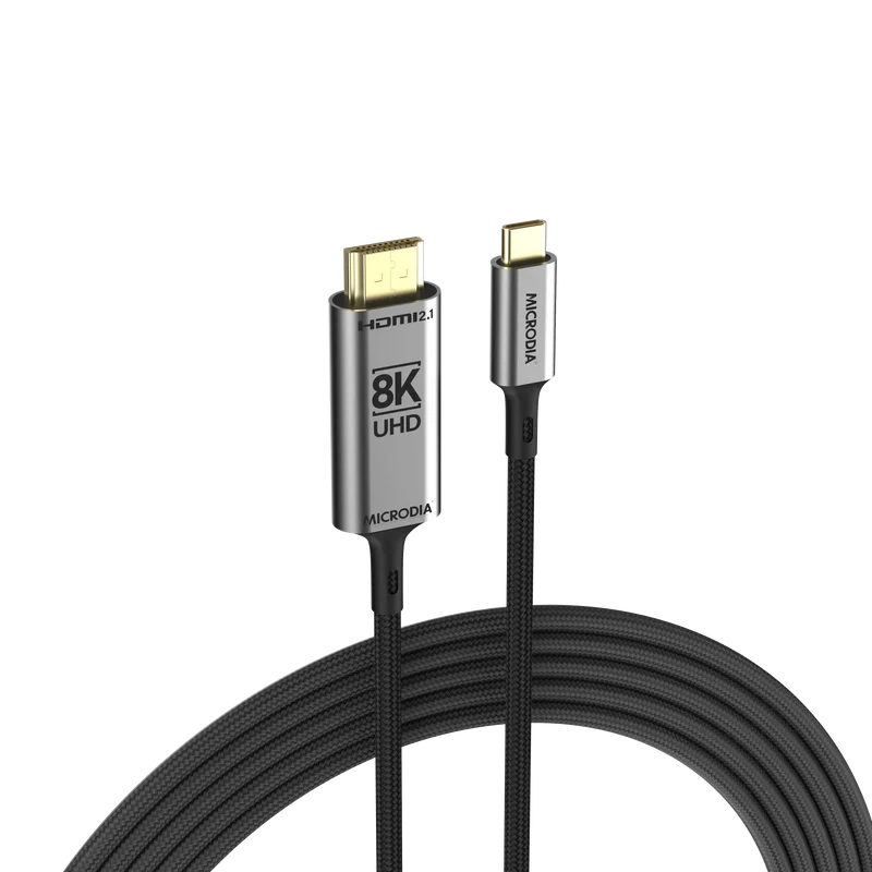 MICRODIA Cable USB-C a HDMI (cable HDR dinámico 8K de 1.8 m, HDCP2.3)