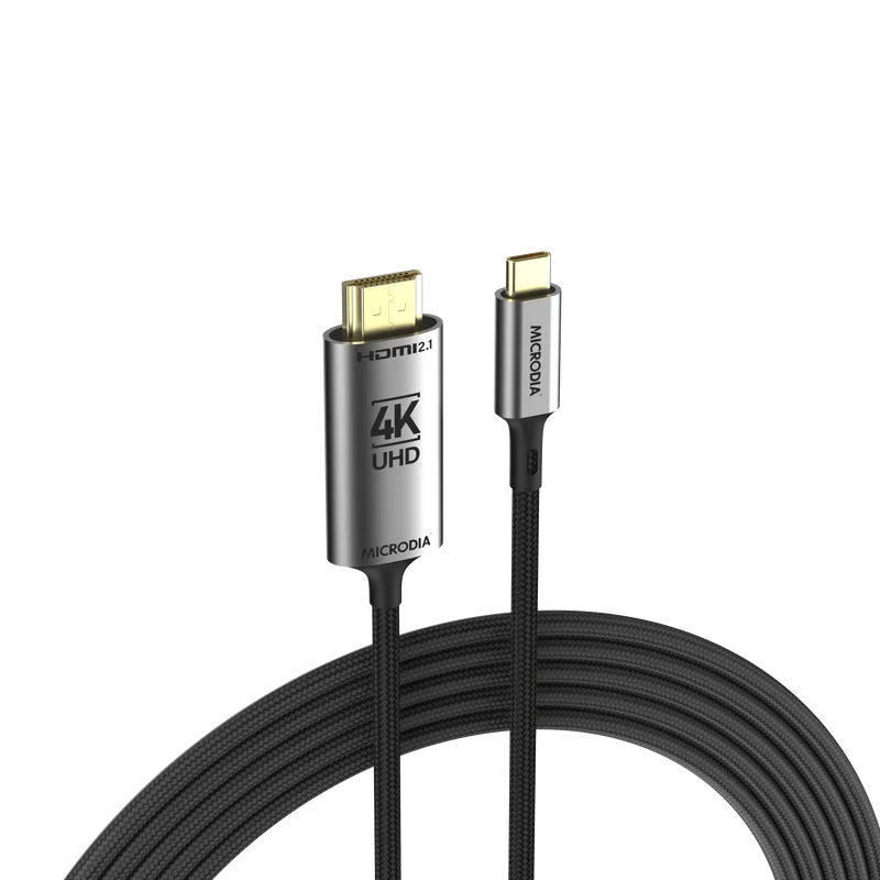MICRODIA Cable USB-C a HDMI (cable 4K HDR de 1.8 m, HDCP2.3)