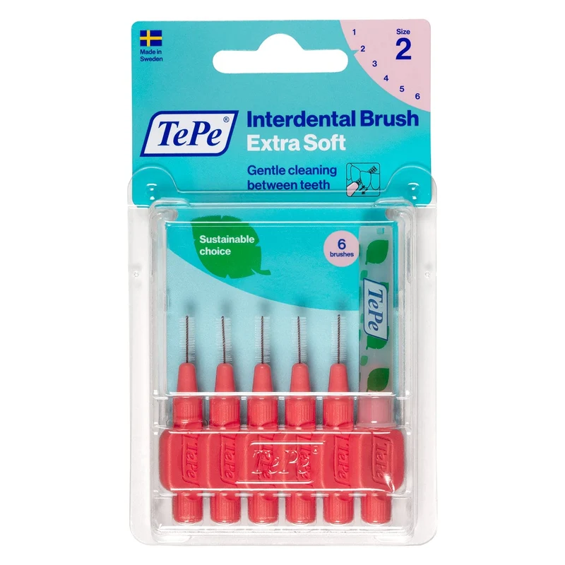 Cepillo Interdental TePe Soft Rojo 0.5mm 6Uds.