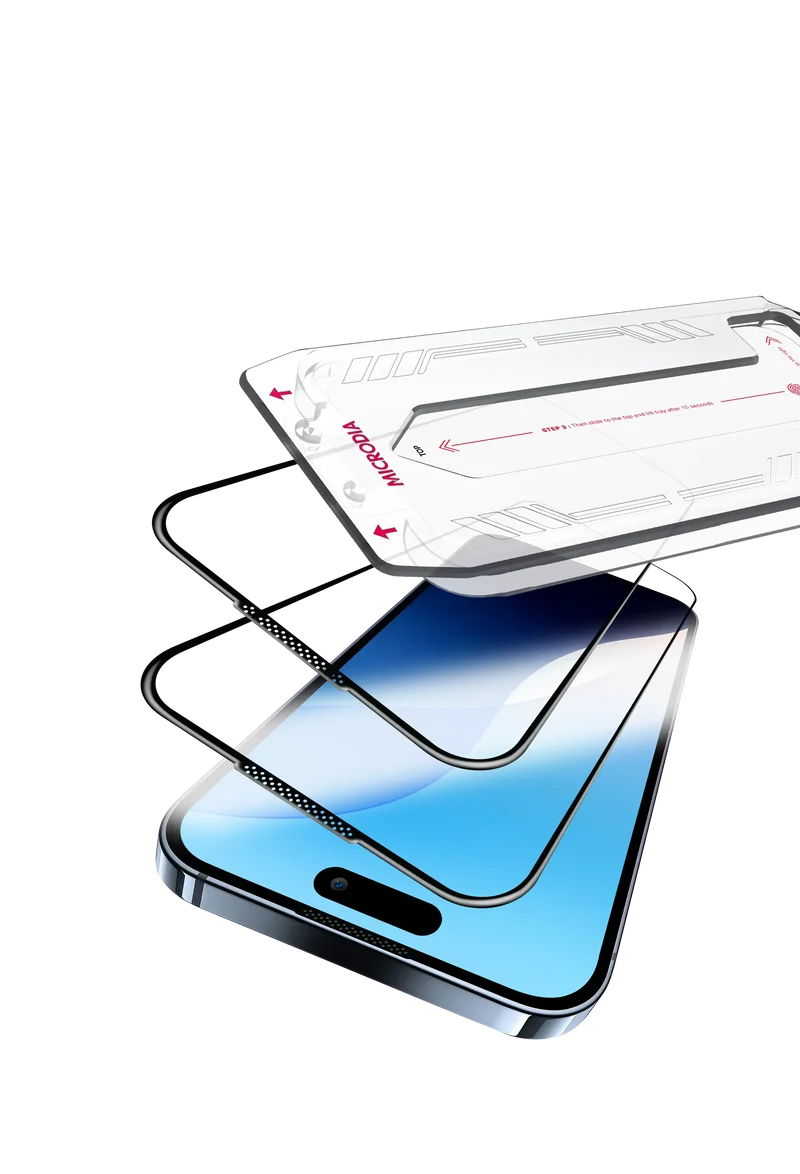 MICRODIA Protector de pantalla SCREENGuard™ ULTRA ALTA DEFINICIÓN para iPhone 16 (2 piezas)