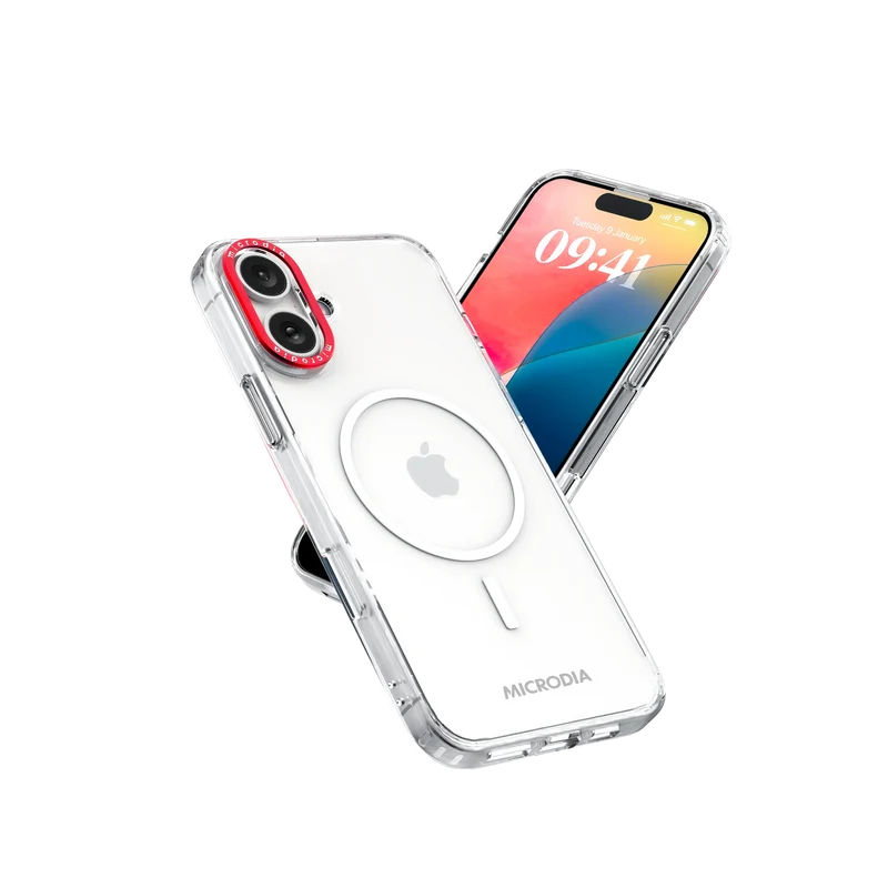 MICRODIA Funda protectora de alta transparencia CRYSTAL™ para iPhone/iPhone Plus