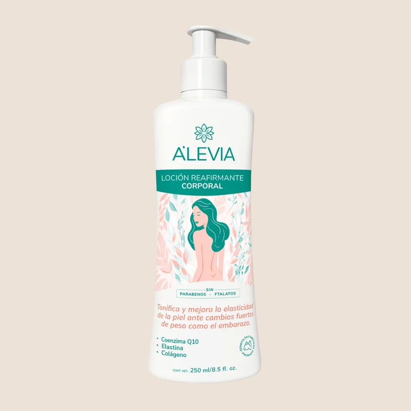 Loción Reafirmante Corporal Alevia 250ml – Coenzima Q10, Colágeno y Elastina