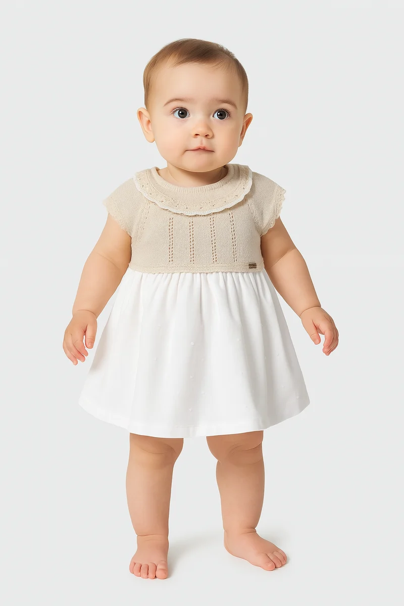 -⭕️ VESTIDO COMBINADO TRICOT MAYORAL