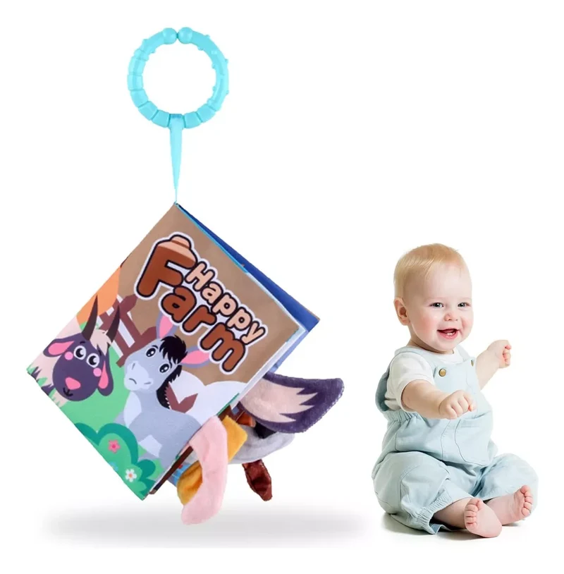⭕️LIBRO DIDÁCTICO INFANTIL CON TEXTURAS Y COLORES PARA ESTIMULAR