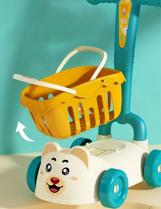 ⭕️ CARRITO DE MERCADO CON FRUTAS DIDACTICO INFANTIL
