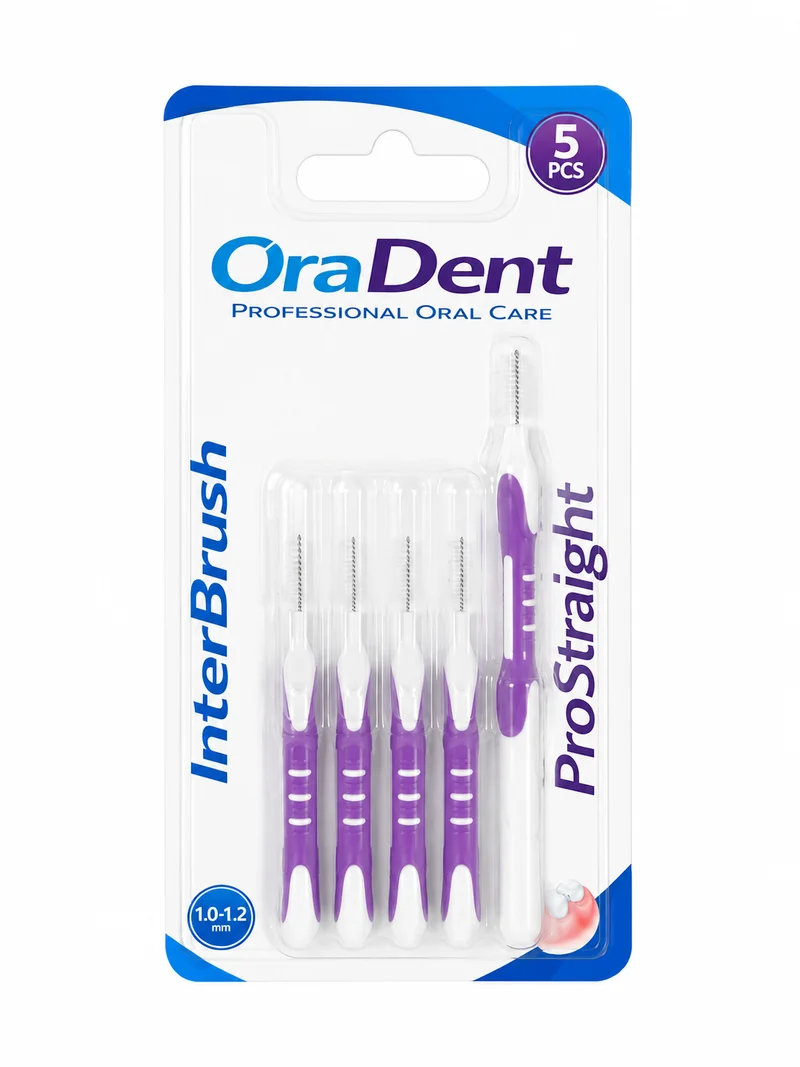 OraDent InterBrush ProStraight — מברשות בין־שיניים ישרות