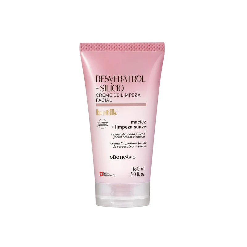 Crema limpiadora facial con resveratrol y silicio 150ml Botik