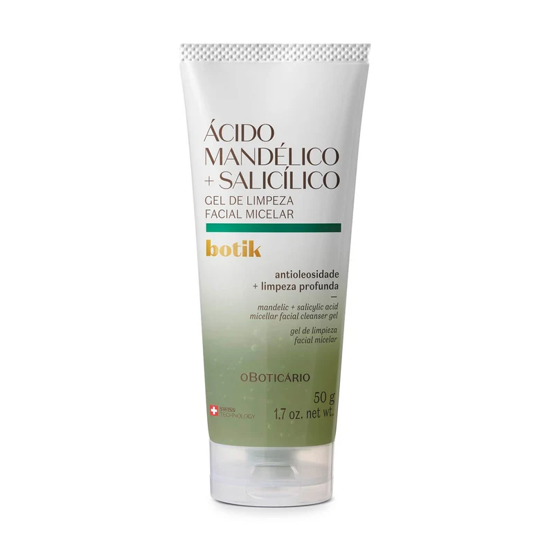 Gel de limpieza facial micelar acido madélico+Salicílico 50G Botik