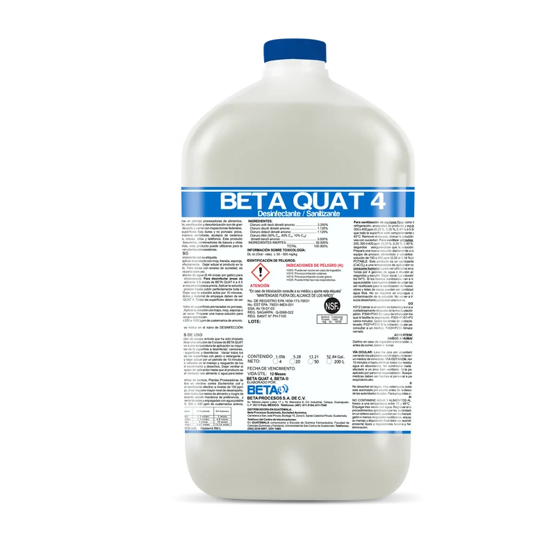 Desinfectante BETA QUAT 4