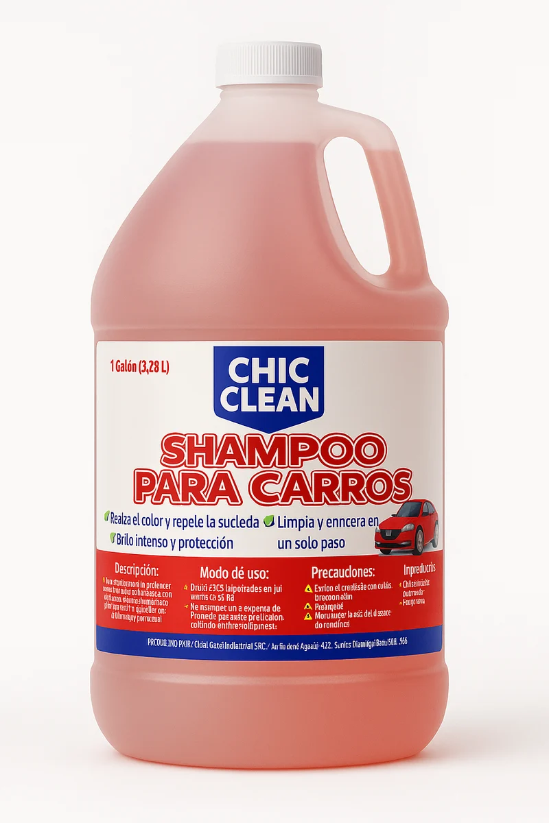 Shampoo para Carros con Cera – Chic Clean